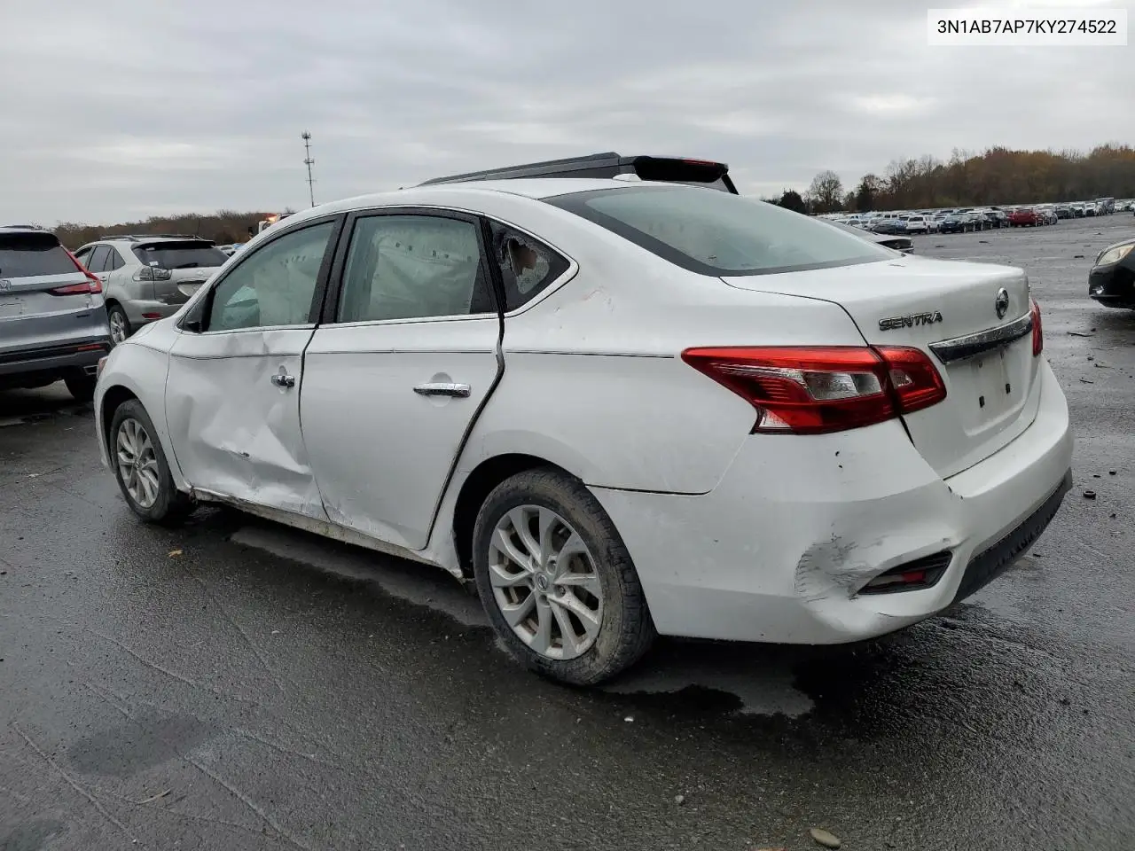3N1AB7AP7KY274522 2019 Nissan Sentra S