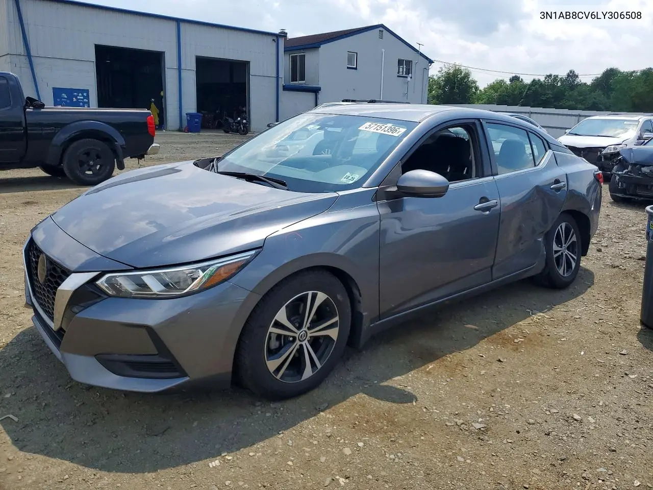 2020 Nissan Sentra Sv VIN: 3N1AB8CV6LY306508 Lot: 57151396