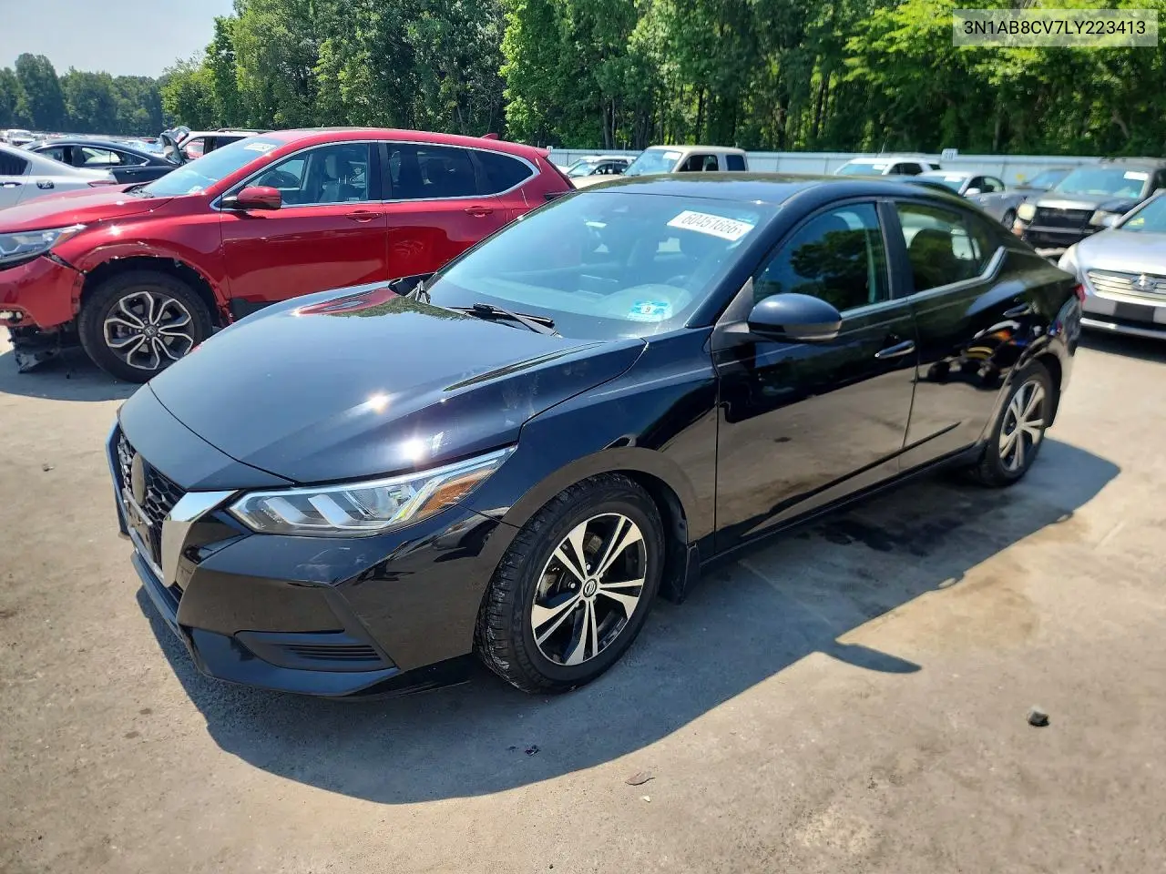 2020 Nissan Sentra Sv VIN: 3N1AB8CV7LY223413 Lot: 60451666