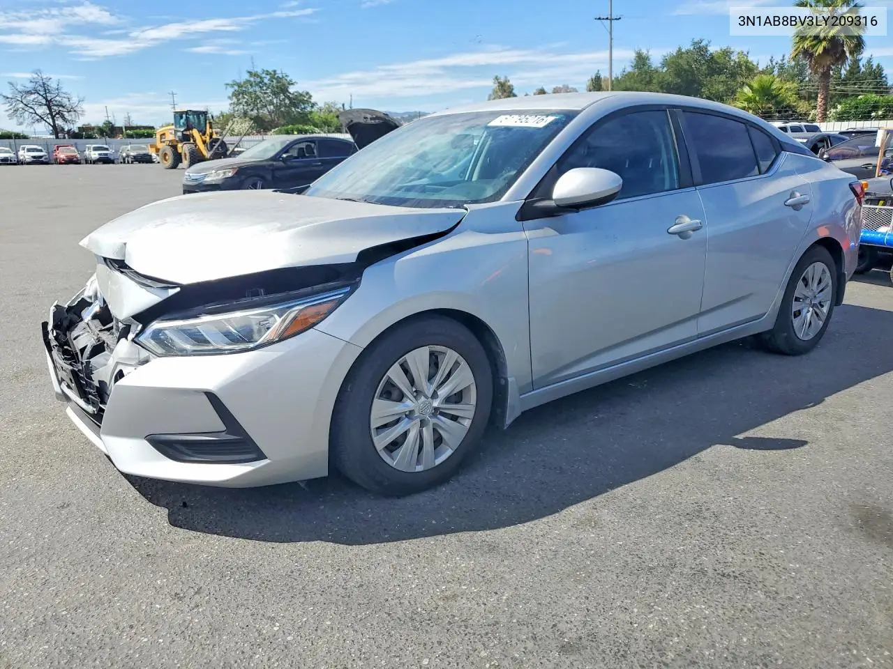 2020 Nissan Sentra S VIN: 3N1AB8BV3LY209316 Lot: 61795216