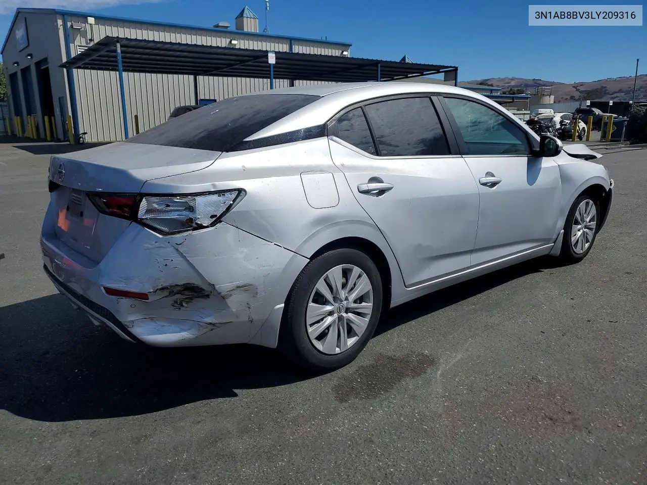 2020 Nissan Sentra S VIN: 3N1AB8BV3LY209316 Lot: 61795216