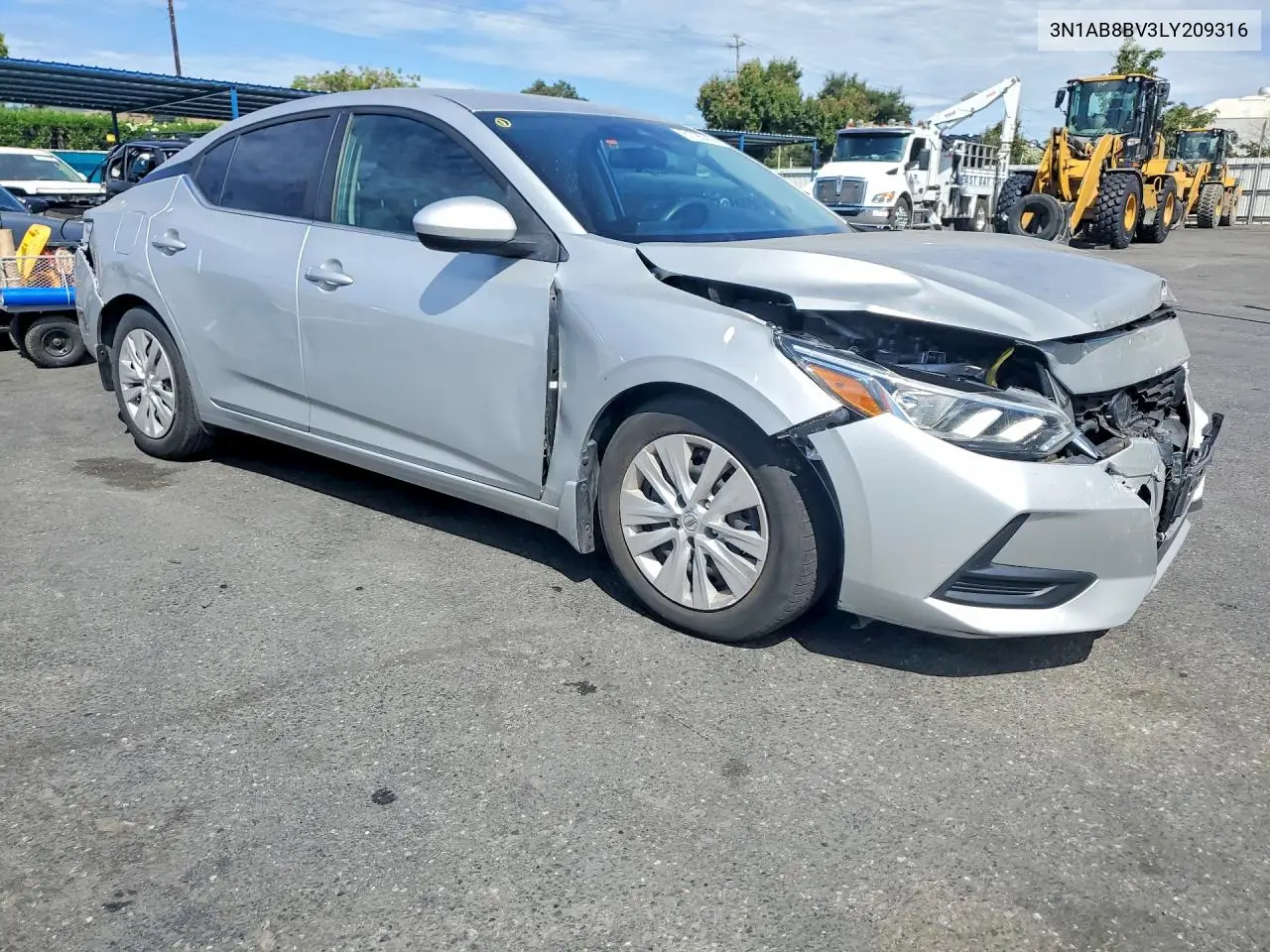 2020 Nissan Sentra S VIN: 3N1AB8BV3LY209316 Lot: 61795216
