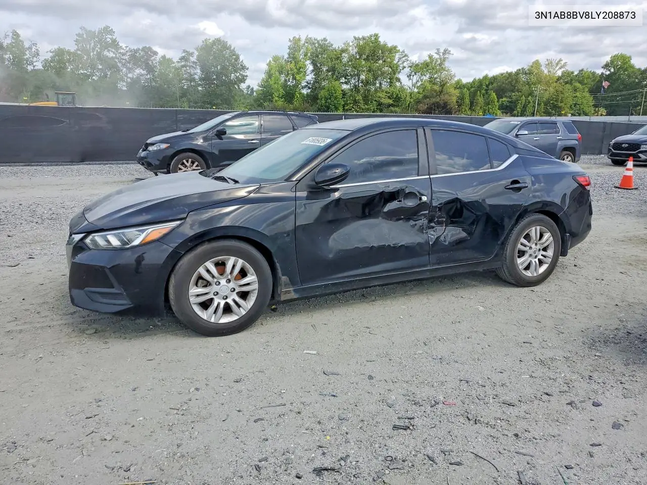 2020 Nissan Sentra S VIN: 3N1AB8BV8LY208873 Lot: 61805936