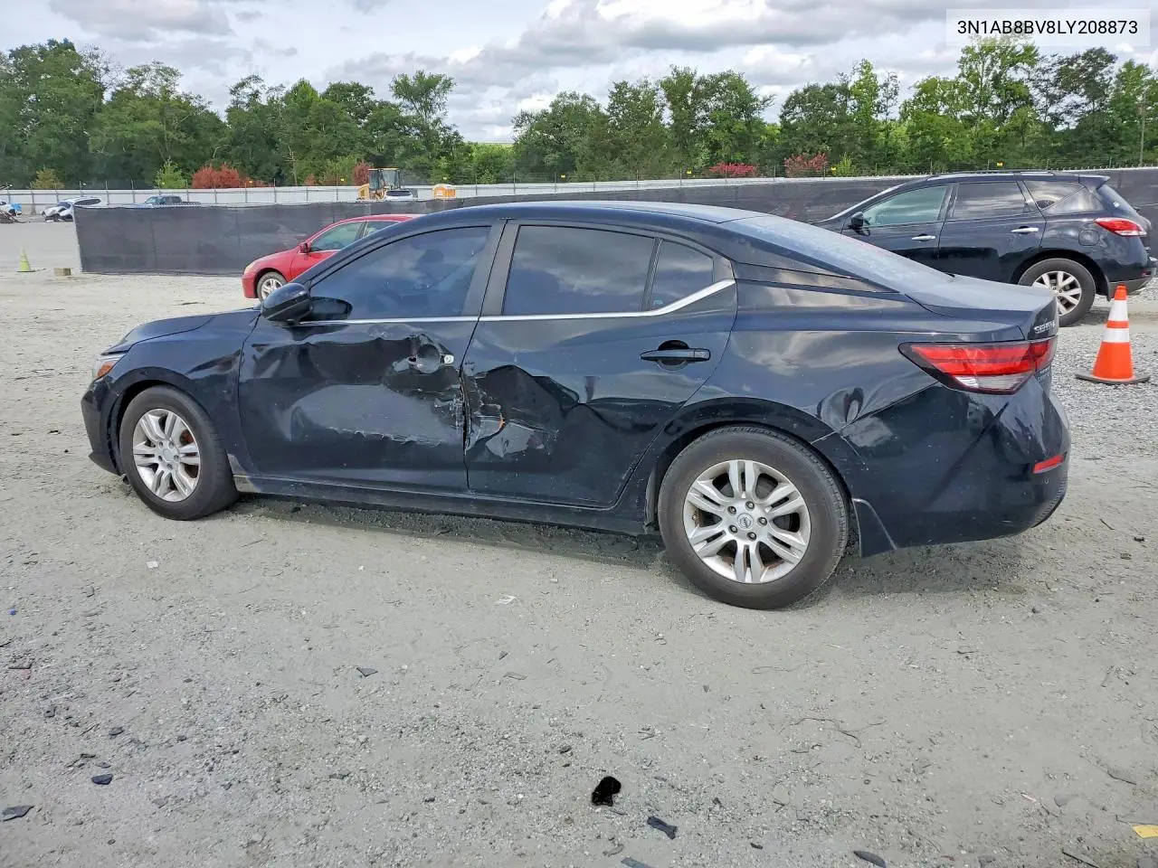 2020 Nissan Sentra S VIN: 3N1AB8BV8LY208873 Lot: 61805936
