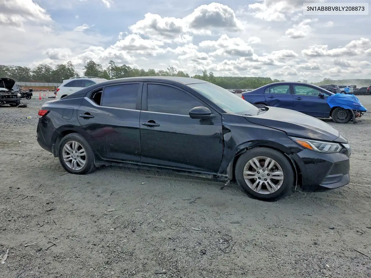 2020 Nissan Sentra S VIN: 3N1AB8BV8LY208873 Lot: 61805936