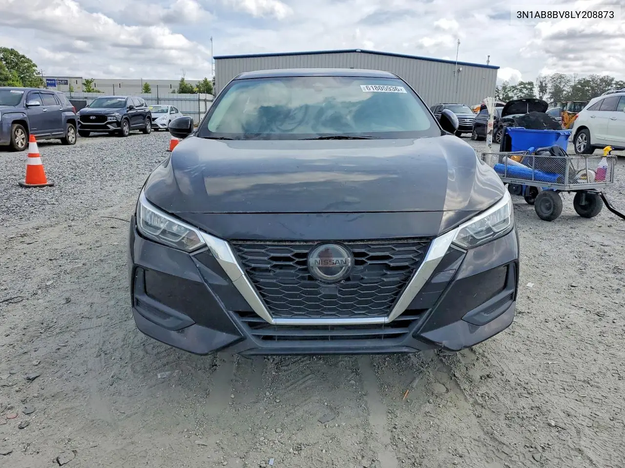 2020 Nissan Sentra S VIN: 3N1AB8BV8LY208873 Lot: 61805936