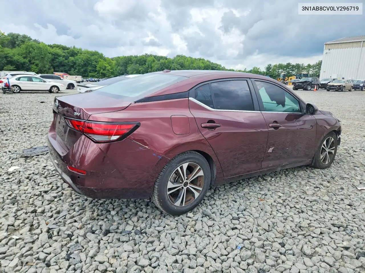 2020 Nissan Sentra Sv VIN: 3N1AB8CV0LY296719 Lot: 61861866