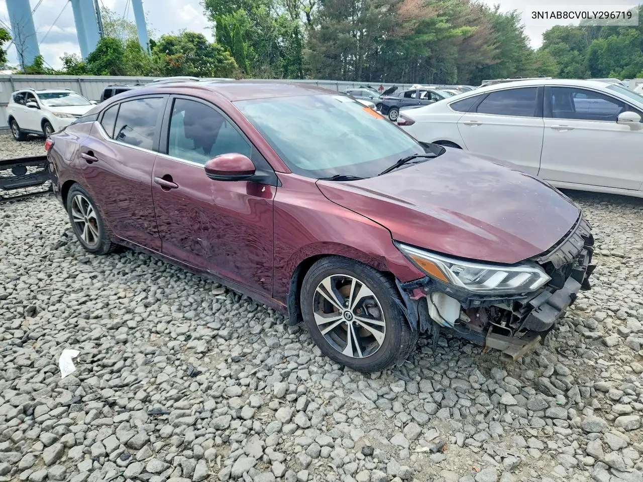 2020 Nissan Sentra Sv VIN: 3N1AB8CV0LY296719 Lot: 61861866