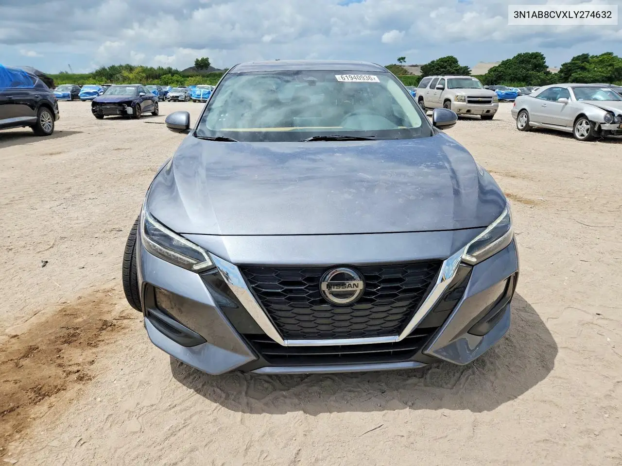 2020 Nissan Sentra Sv VIN: 3N1AB8CVXLY274632 Lot: 61940936