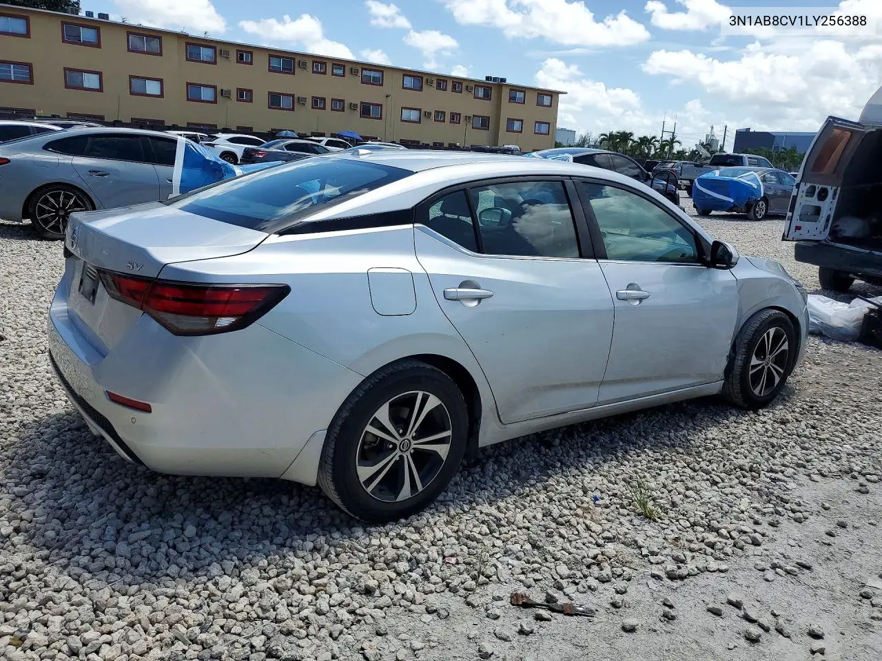 2020 Nissan Sentra Sv VIN: 3N1AB8CV1LY256388 Lot: 62244156