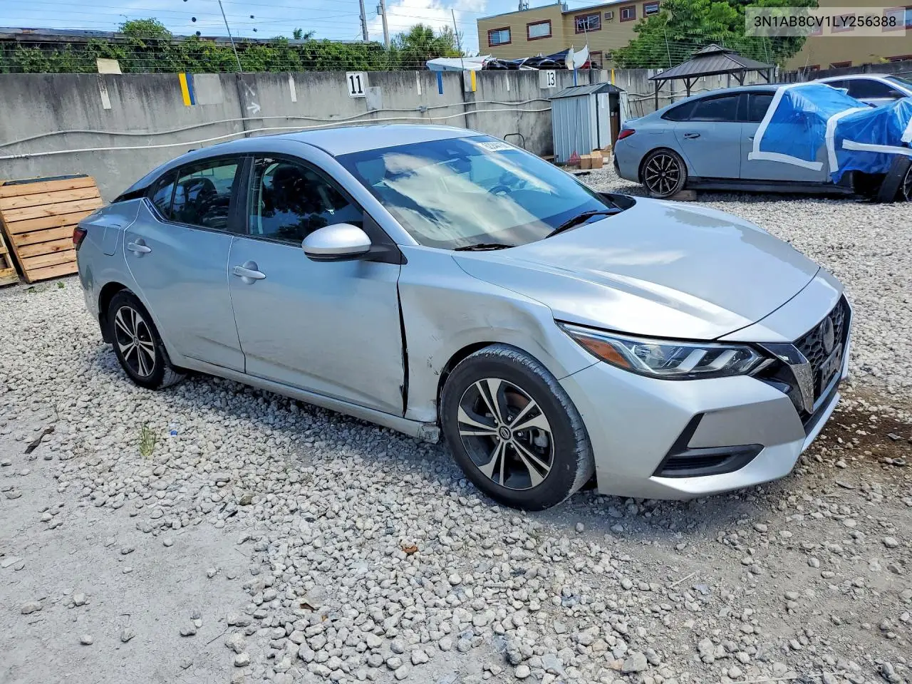 2020 Nissan Sentra Sv VIN: 3N1AB8CV1LY256388 Lot: 62244156