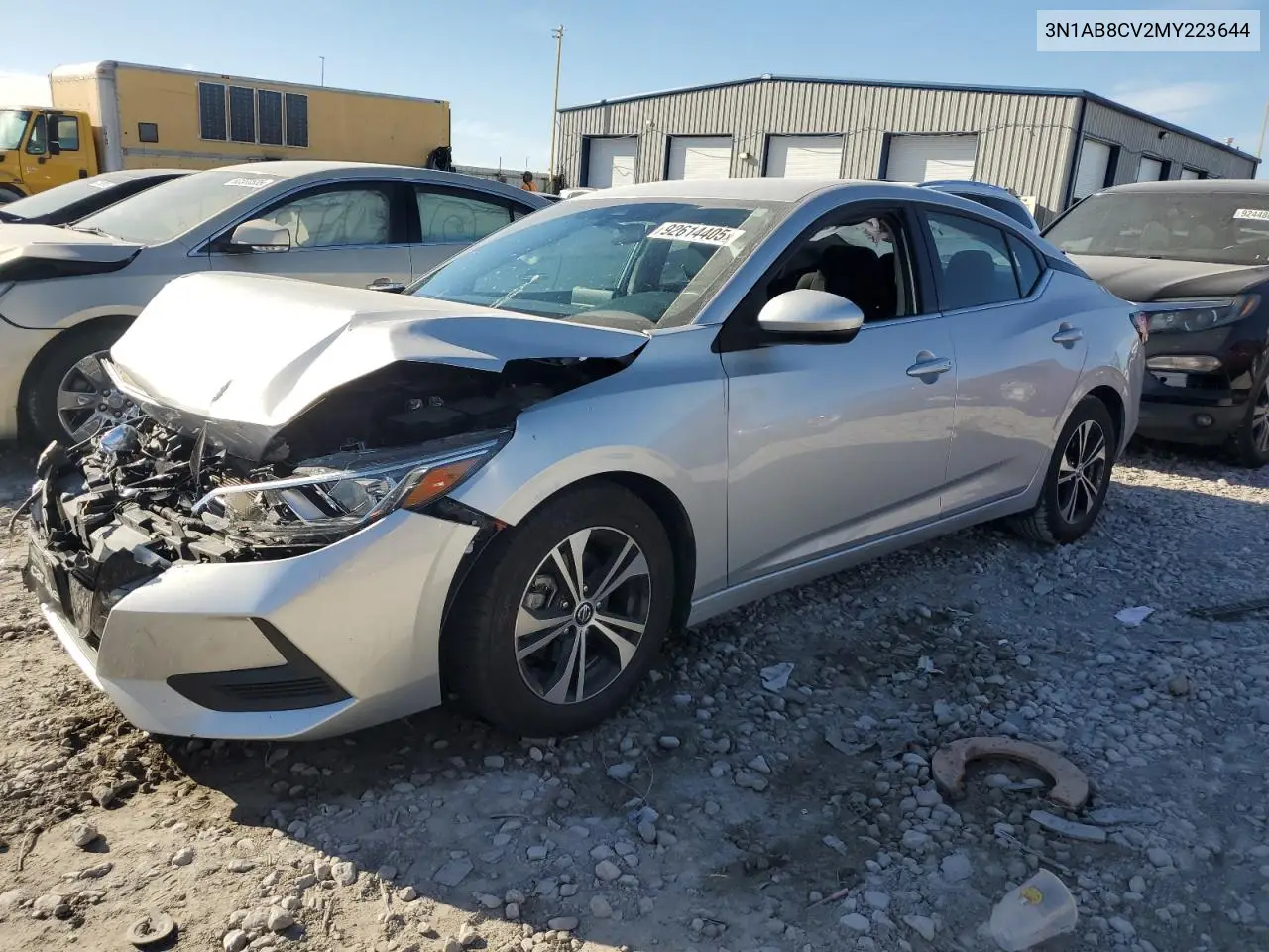 3N1AB8CV2MY223644 2021 Nissan Sentra Sv