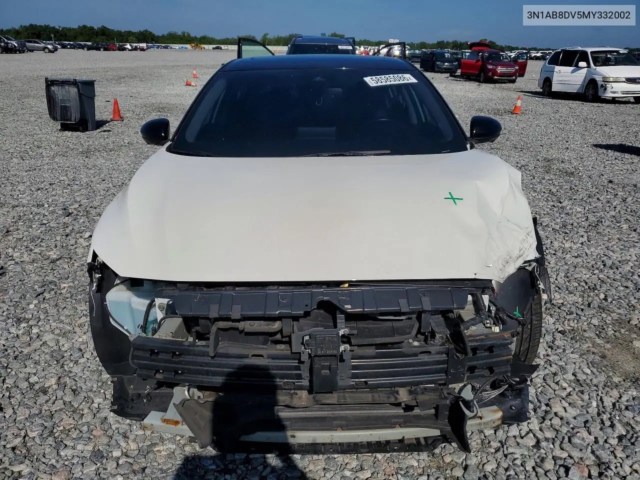 2021 Nissan Sentra Sr VIN: 3N1AB8DV5MY332002 Lot: 58585086