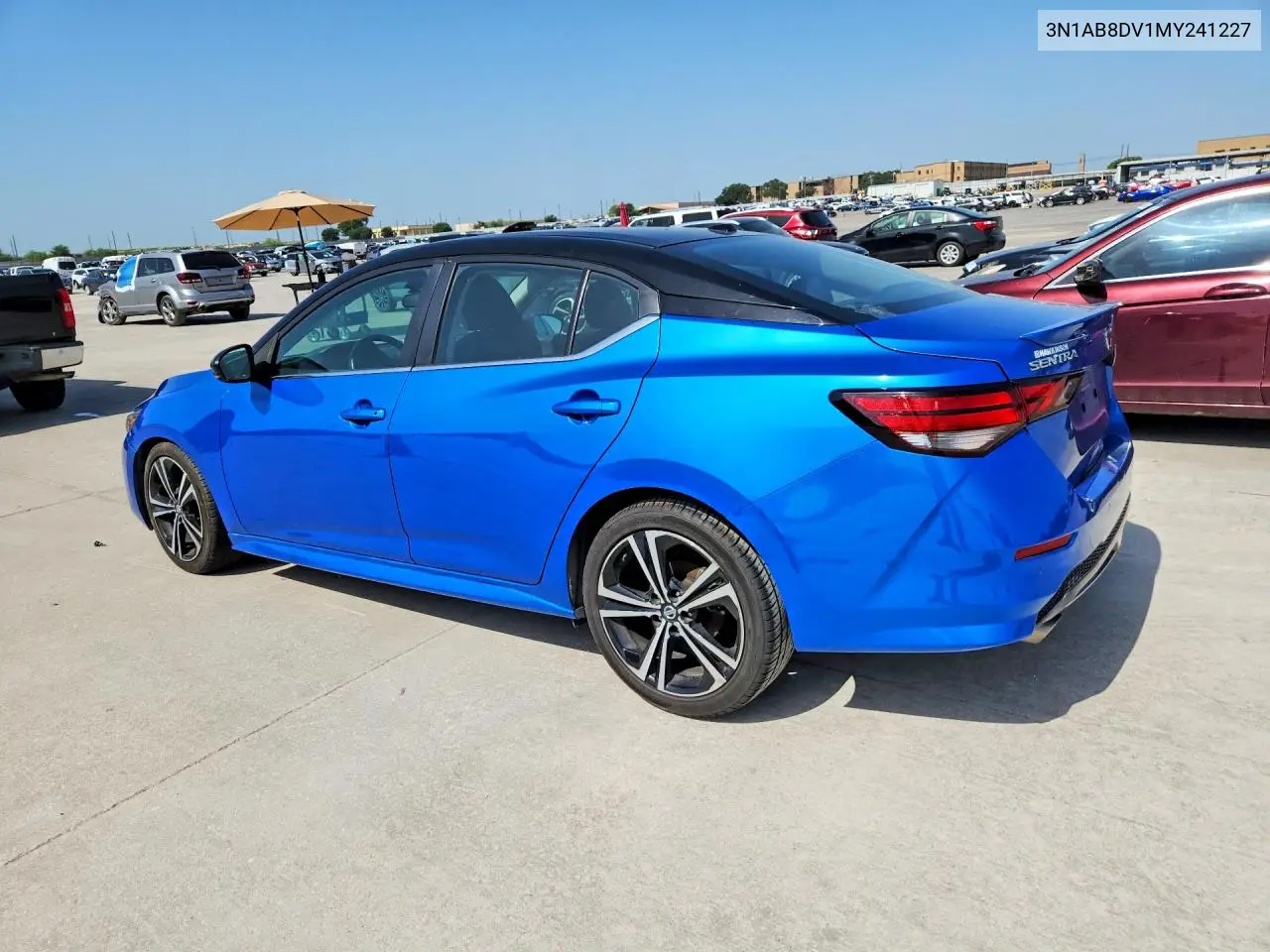 2021 Nissan Sentra Sr VIN: 3N1AB8DV1MY241227 Lot: 60151916