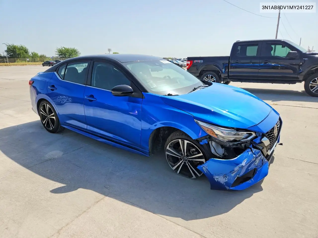 2021 Nissan Sentra Sr VIN: 3N1AB8DV1MY241227 Lot: 60151916