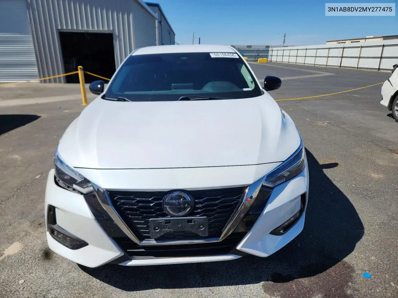 2021 Nissan Sentra Sr VIN: 3N1AB8DV2MY277475 Lot: 60198456