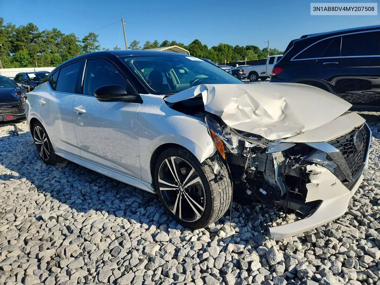 2021 Nissan Sentra Sr VIN: 3N1AB8DV4MY207508 Lot: 61383176