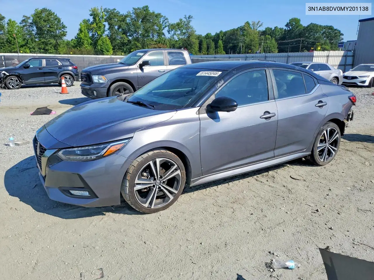2021 Nissan Sentra Sr VIN: 3N1AB8DV0MY201138 Lot: 61445046