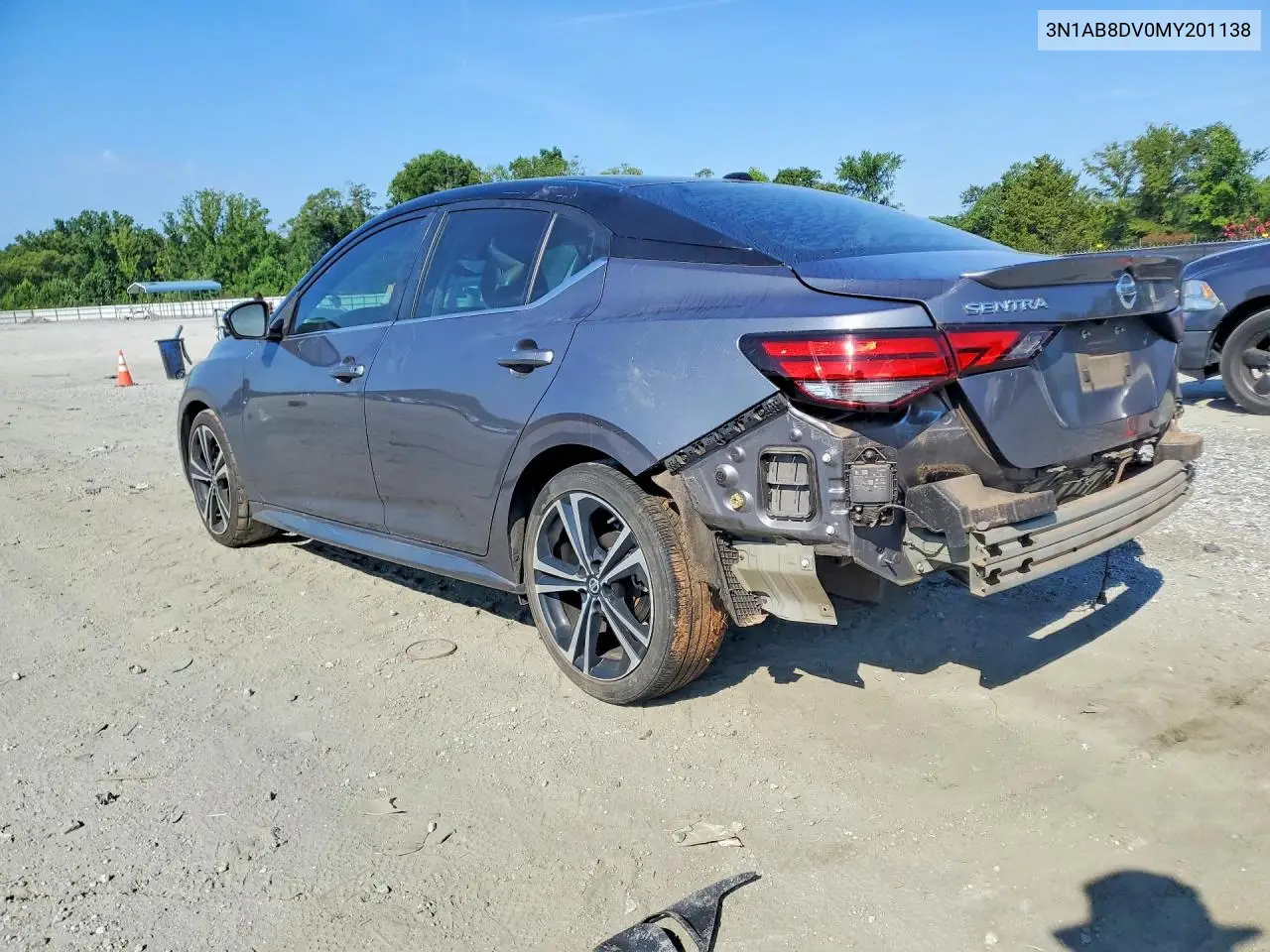 2021 Nissan Sentra Sr VIN: 3N1AB8DV0MY201138 Lot: 61445046