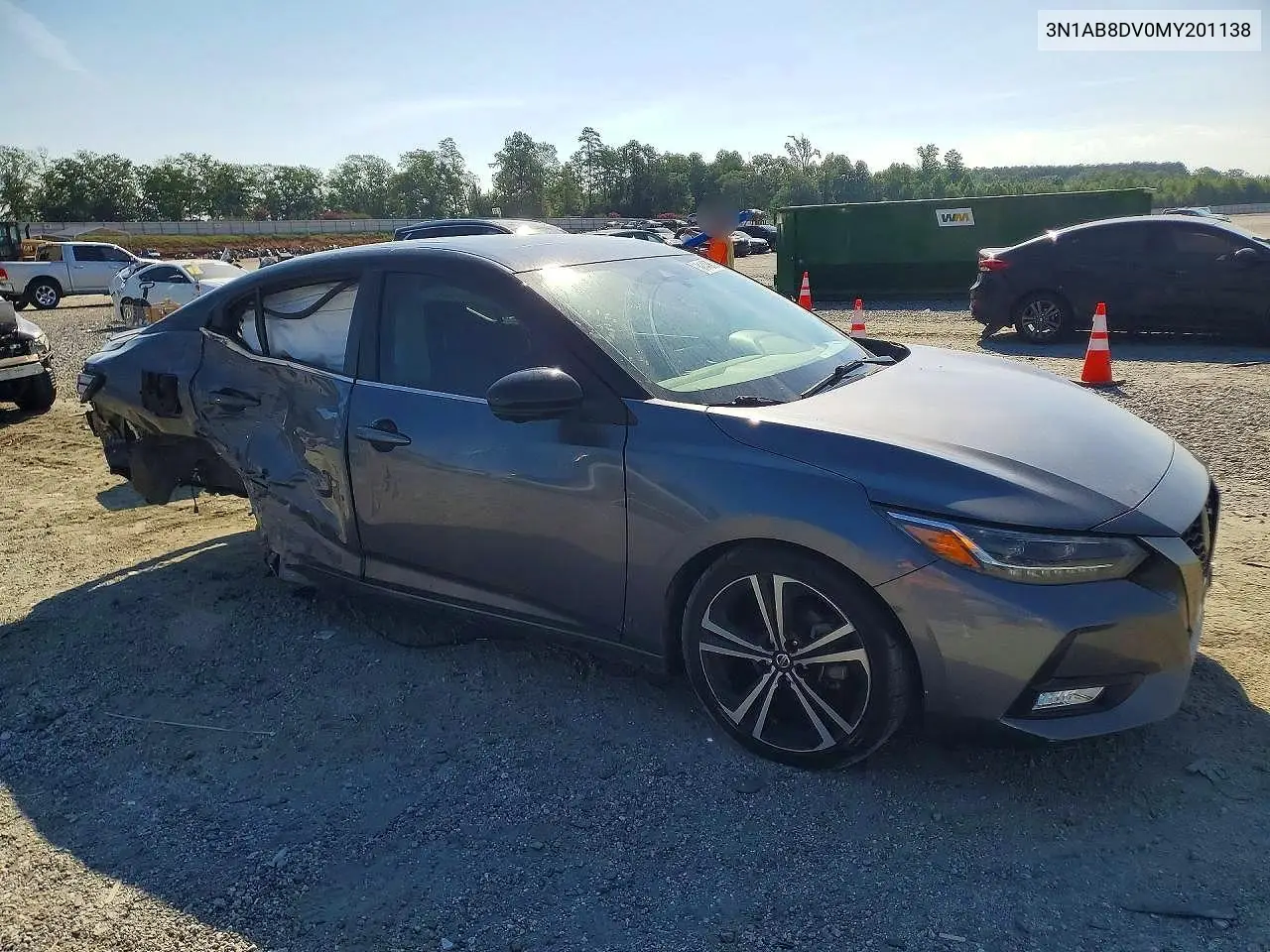 2021 Nissan Sentra Sr VIN: 3N1AB8DV0MY201138 Lot: 61445046
