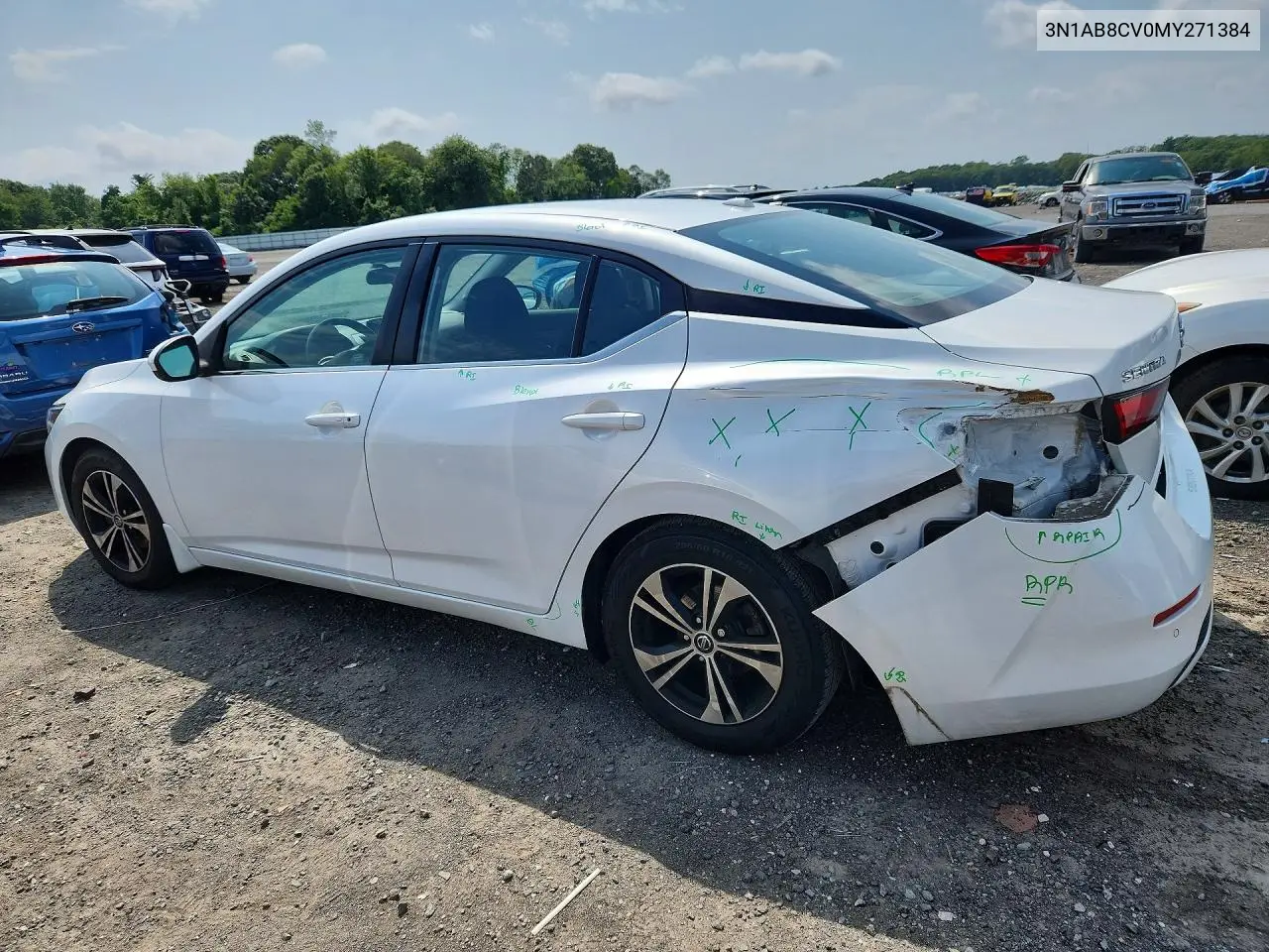 2021 Nissan Sentra Sv VIN: 3N1AB8CV0MY271384 Lot: 61592466