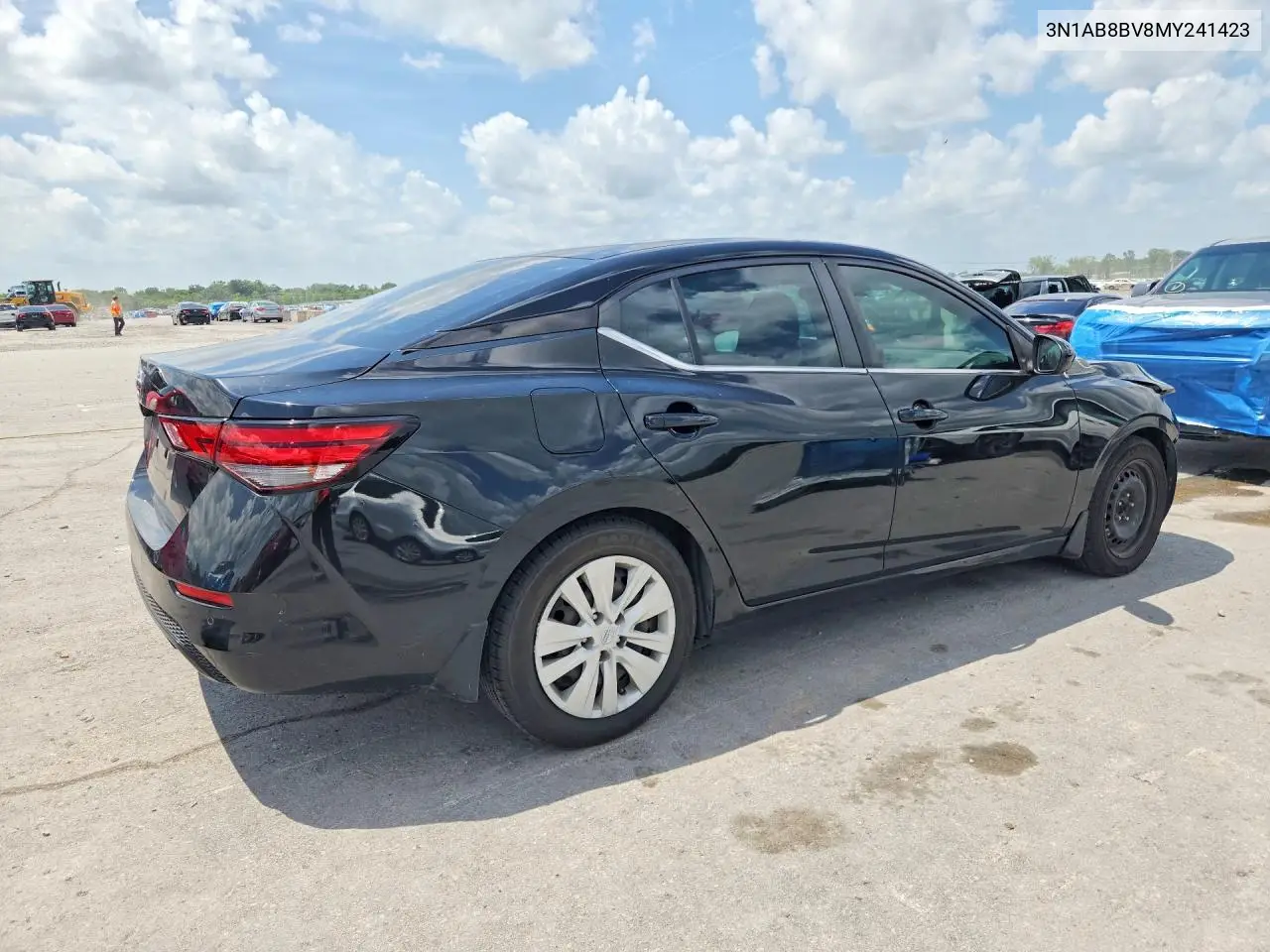 2021 Nissan Sentra S VIN: 3N1AB8BV8MY241423 Lot: 61751216