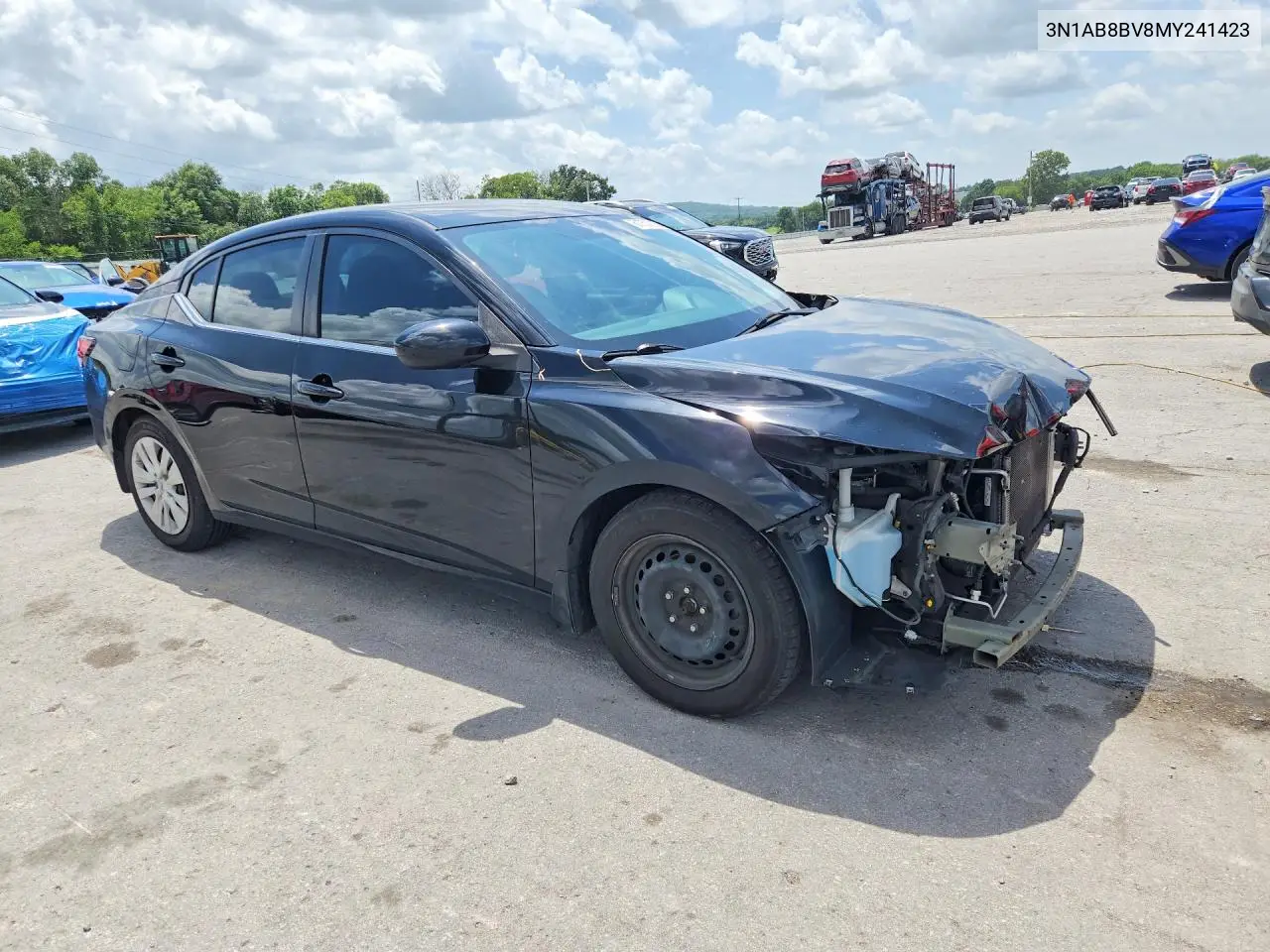 2021 Nissan Sentra S VIN: 3N1AB8BV8MY241423 Lot: 61751216