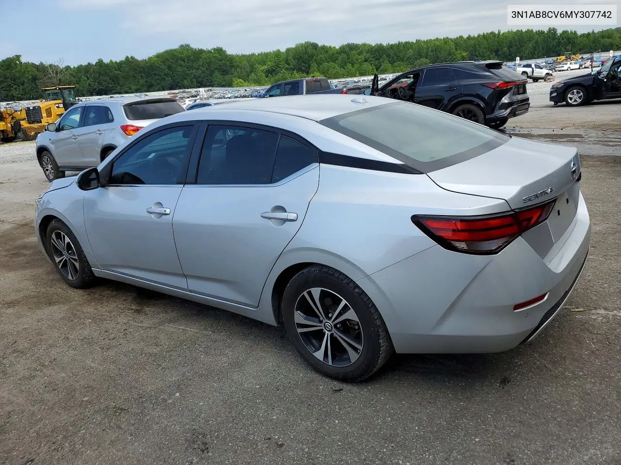 2021 Nissan Sentra Sv VIN: 3N1AB8CV6MY307742 Lot: 62041496