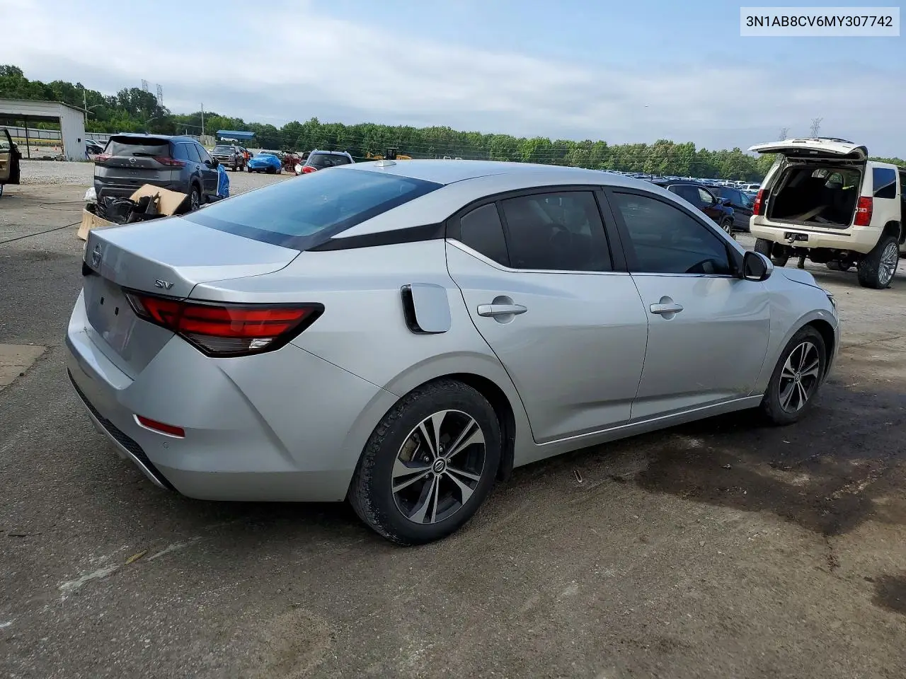 2021 Nissan Sentra Sv VIN: 3N1AB8CV6MY307742 Lot: 62041496