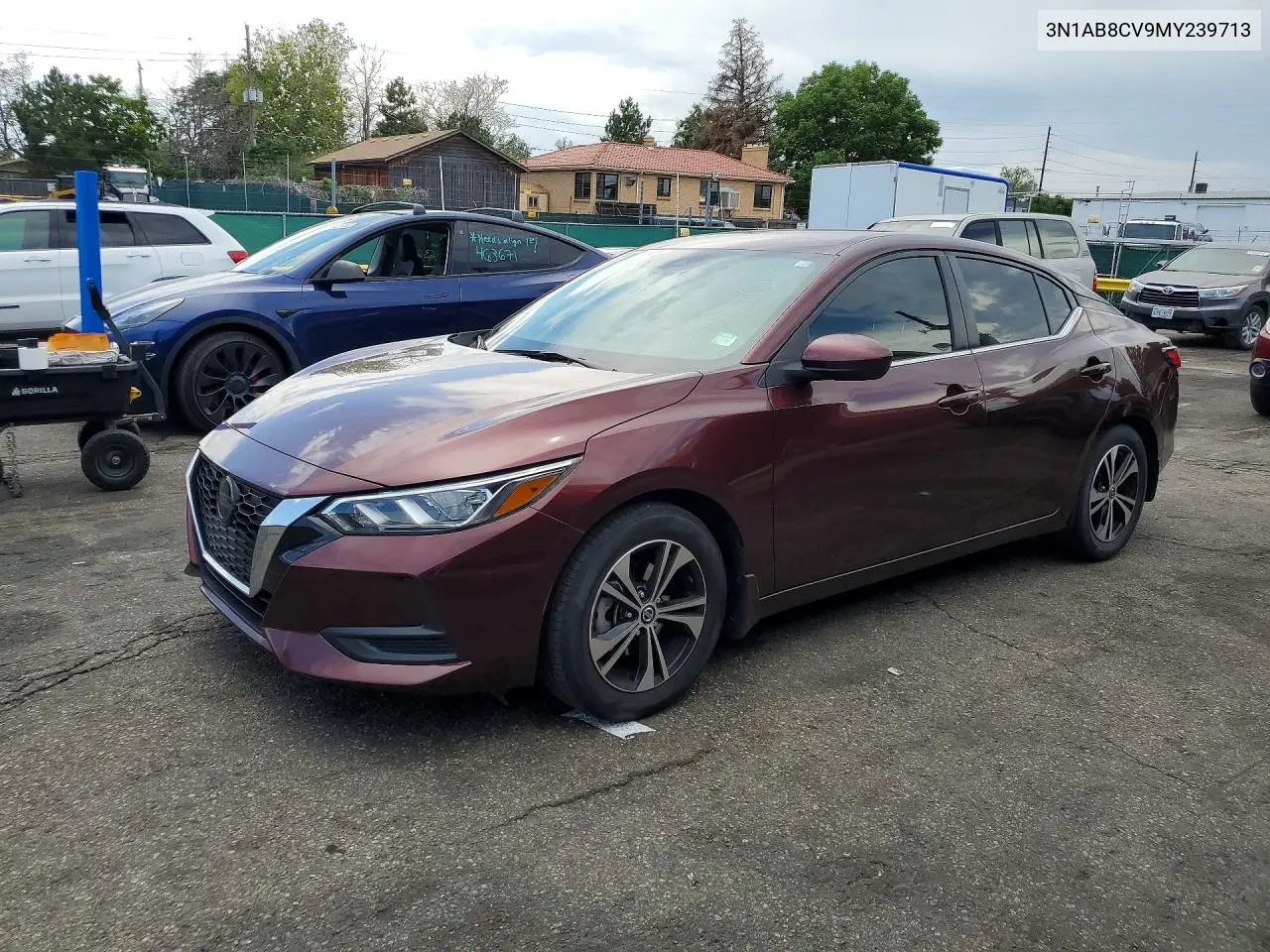 2021 Nissan Sentra Sv VIN: 3N1AB8CV9MY239713 Lot: 62267516