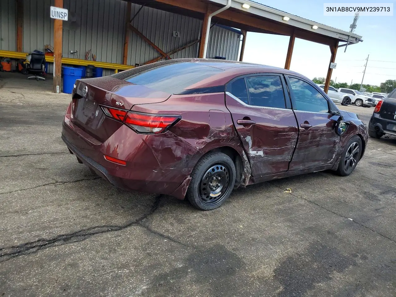 2021 Nissan Sentra Sv VIN: 3N1AB8CV9MY239713 Lot: 62267516
