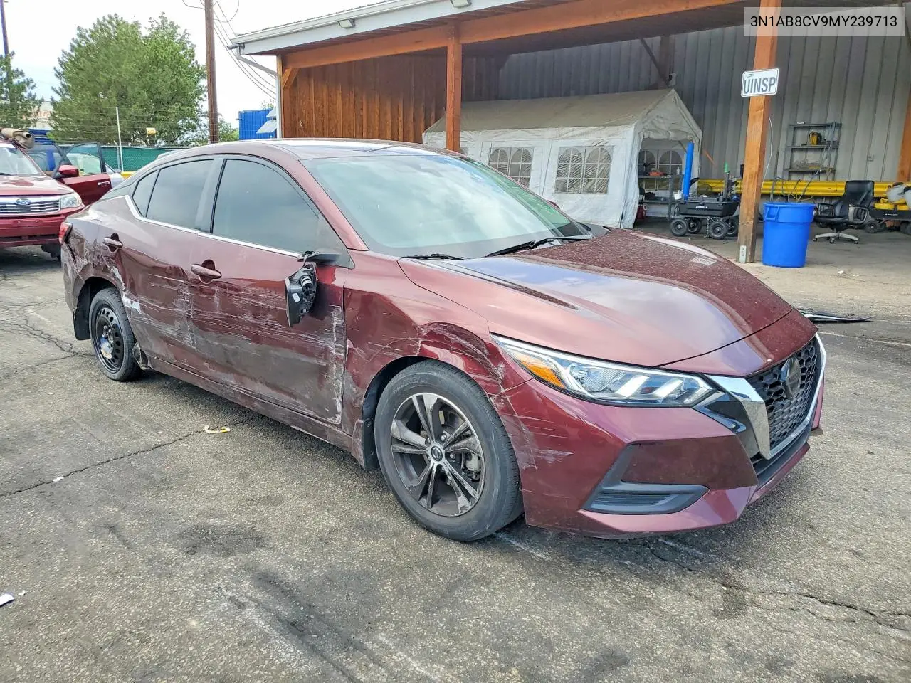 2021 Nissan Sentra Sv VIN: 3N1AB8CV9MY239713 Lot: 62267516