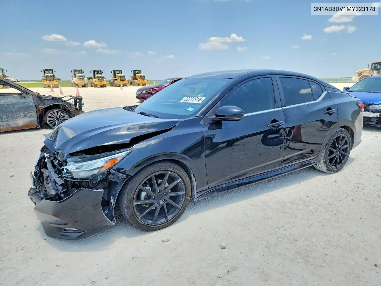 2021 Nissan Sentra Sr VIN: 3N1AB8DV1MY223178 Lot: 62277916