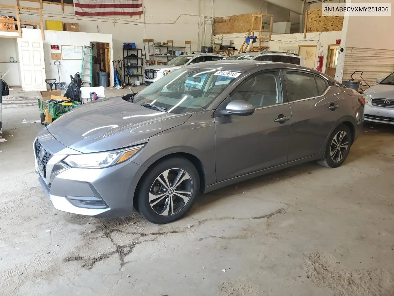 3N1AB8CVXMY251806 2021 Nissan Sentra Sv