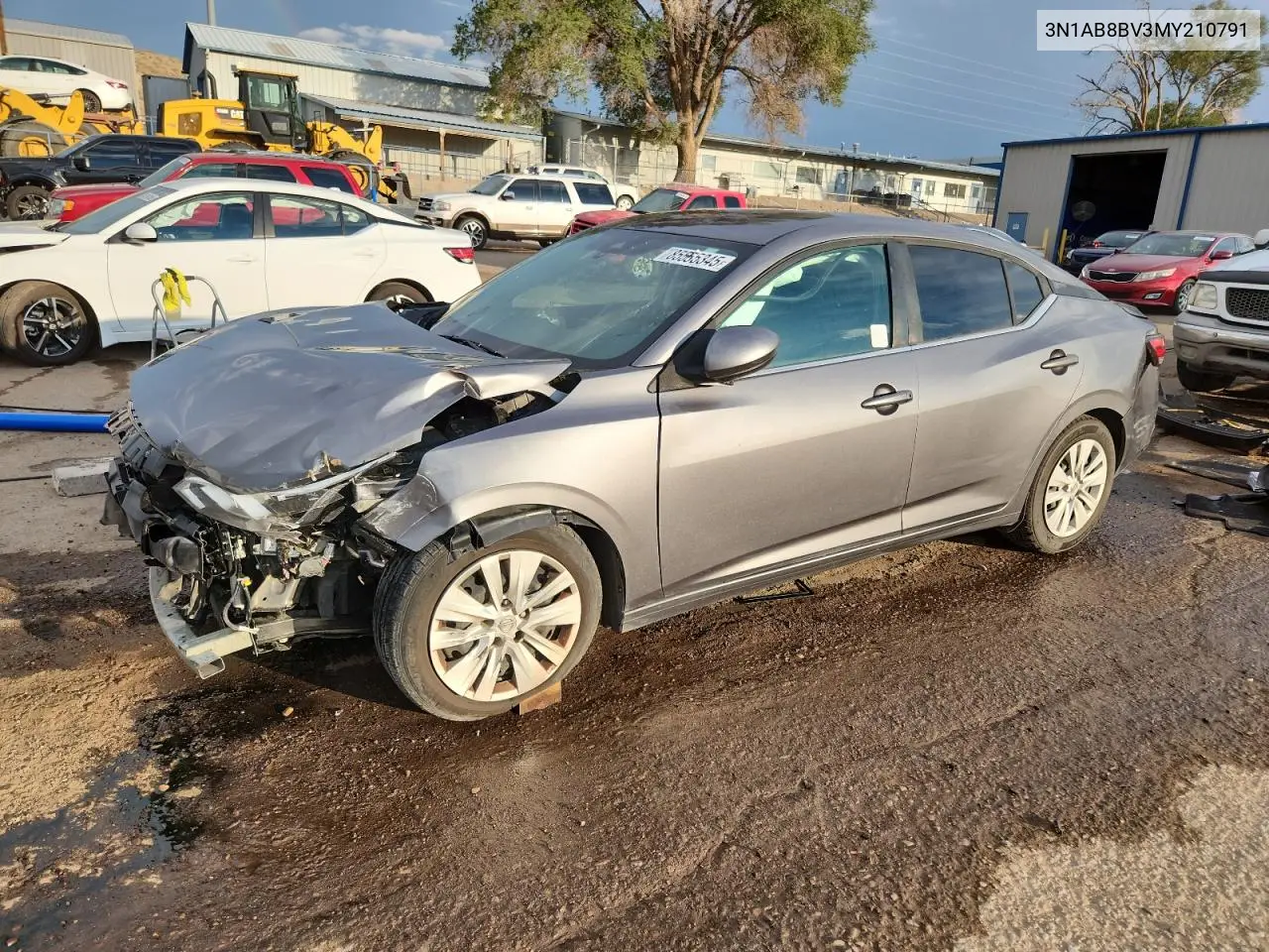 3N1AB8BV3MY210791 2021 Nissan Sentra S