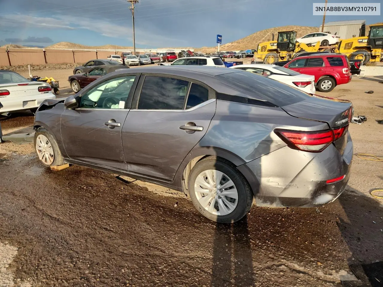3N1AB8BV3MY210791 2021 Nissan Sentra S