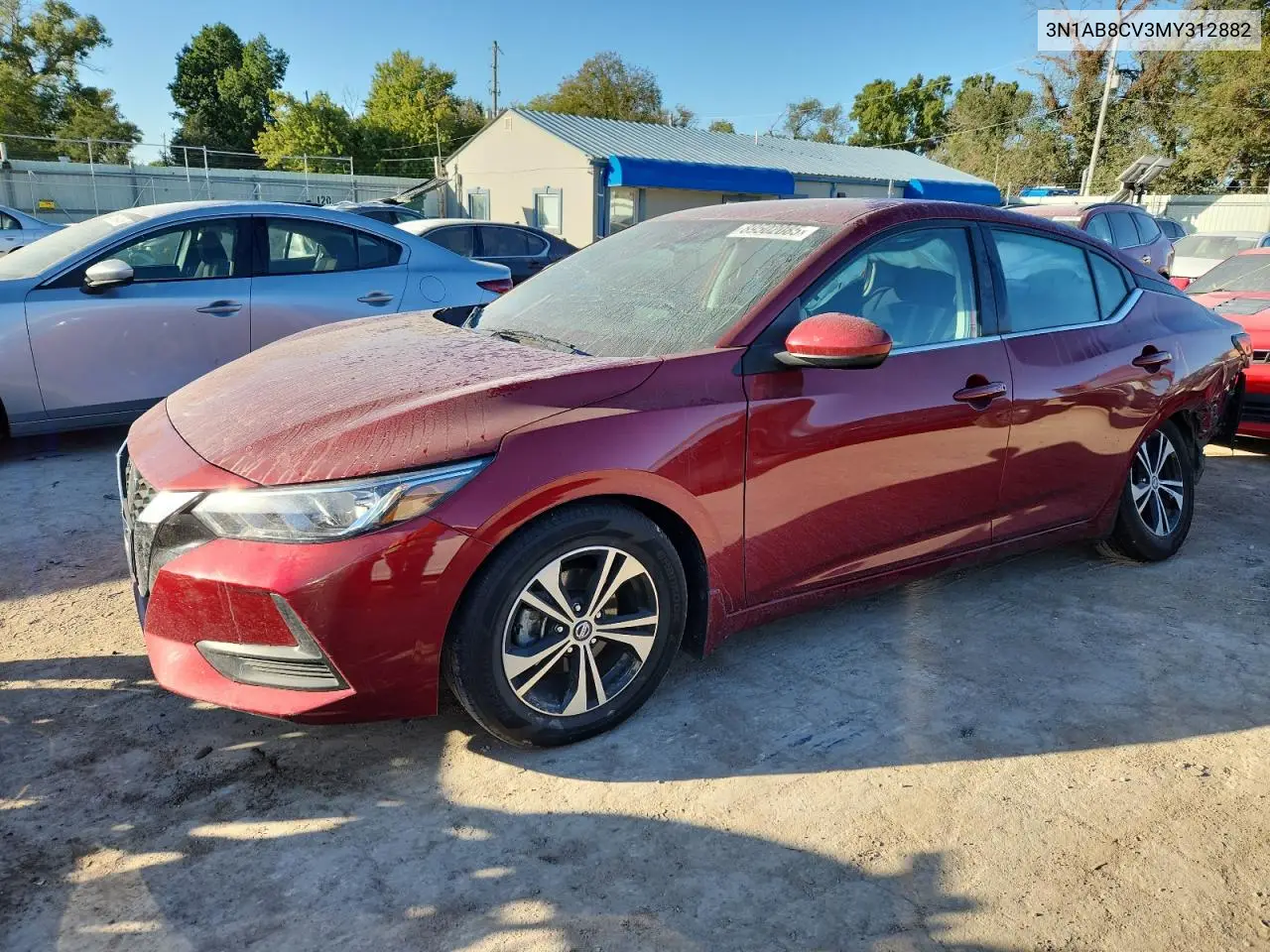 3N1AB8CV3MY312882 2021 Nissan Sentra Sv