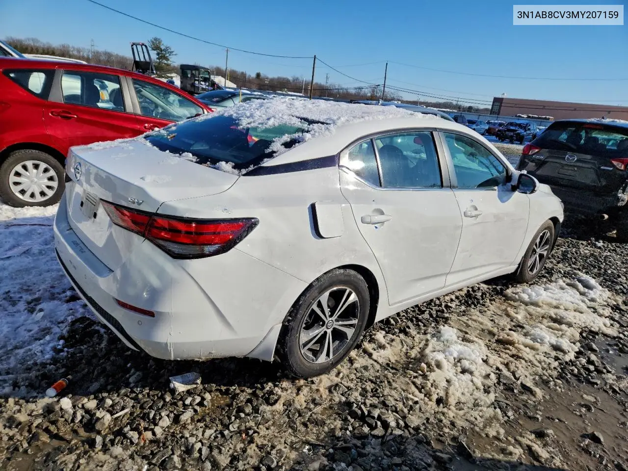 3N1AB8CV3MY207159 2021 Nissan Sentra Sv