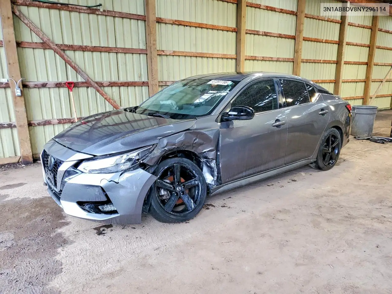 2022 Nissan Sentra Sr VIN: 3N1AB8DV8NY296114 Lot: 47397796