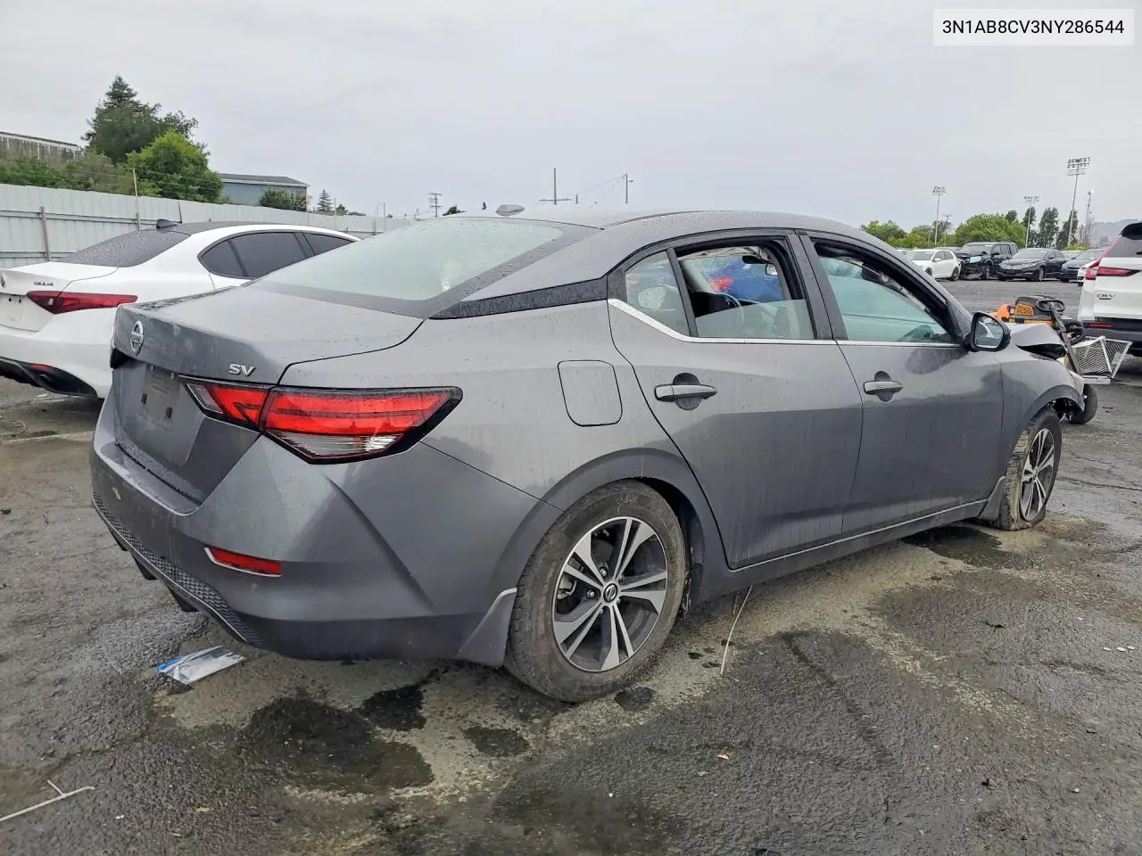 2022 Nissan Sentra Sv VIN: 3N1AB8CV3NY286544 Lot: 52010286