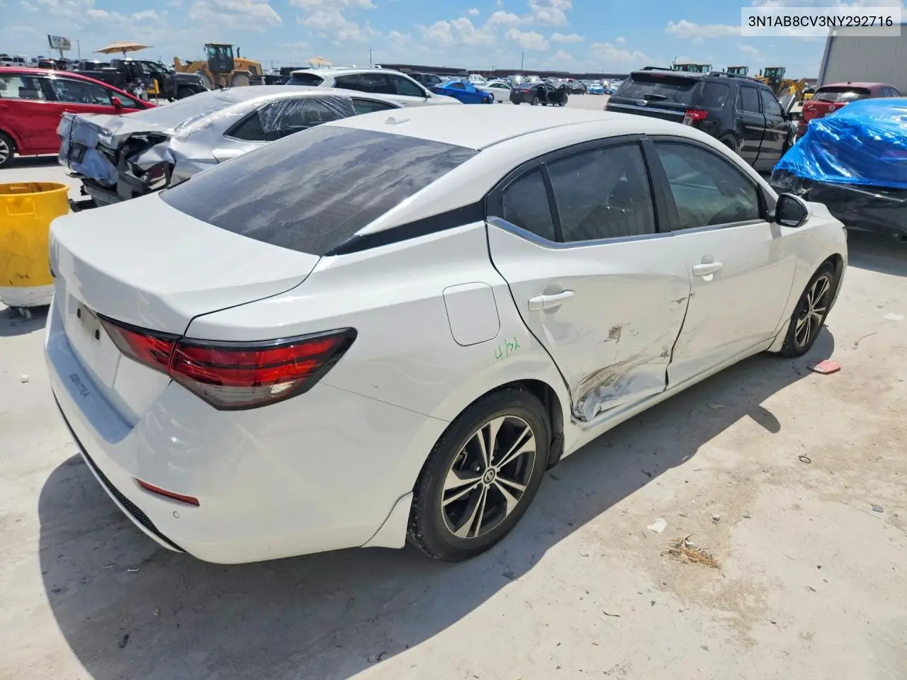 2022 Nissan Sentra Sv VIN: 3N1AB8CV3NY292716 Lot: 60476296