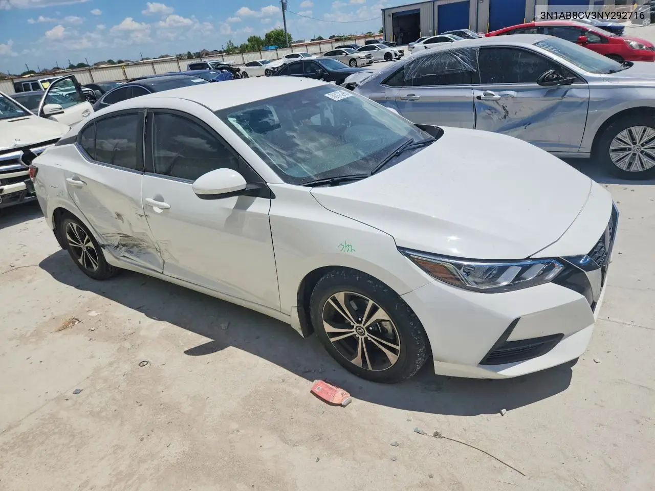 2022 Nissan Sentra Sv VIN: 3N1AB8CV3NY292716 Lot: 60476296