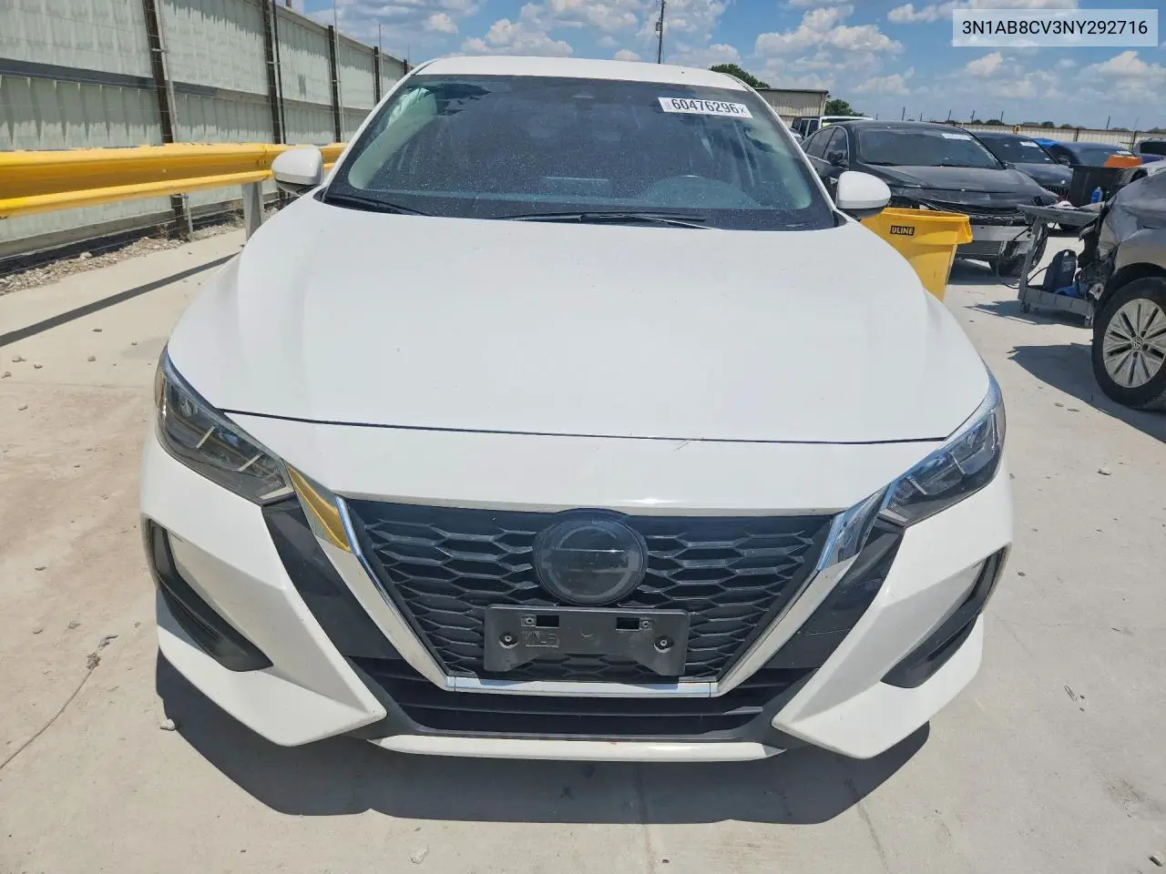 2022 Nissan Sentra Sv VIN: 3N1AB8CV3NY292716 Lot: 60476296