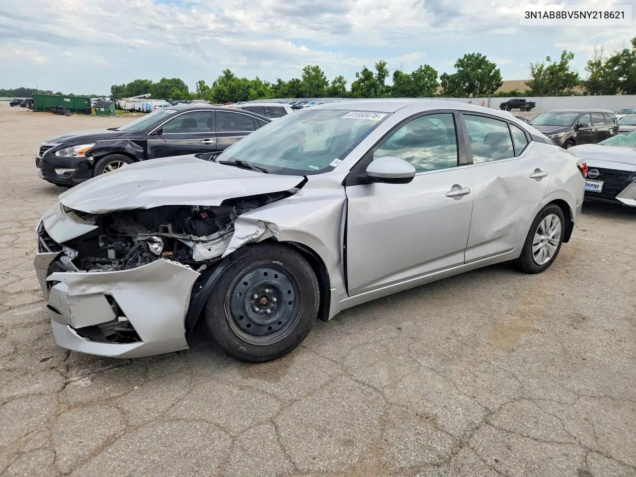 2022 Nissan Sentra S VIN: 3N1AB8BV5NY218621 Lot: 61668476