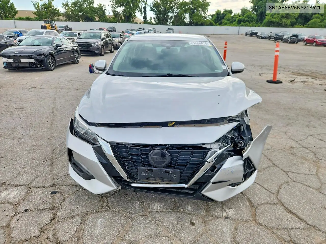 2022 Nissan Sentra S VIN: 3N1AB8BV5NY218621 Lot: 61668476