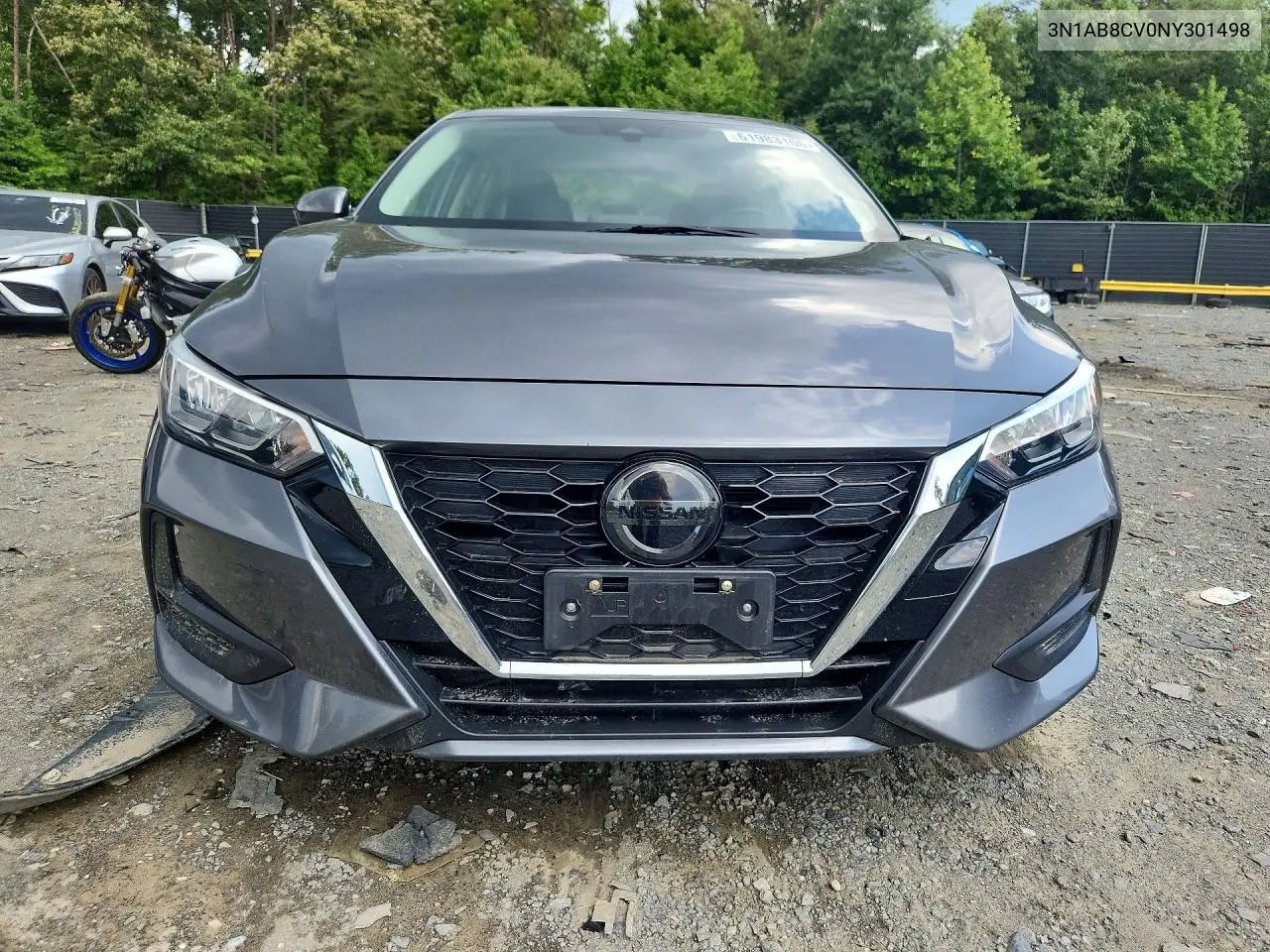 2022 Nissan Sentra Sv VIN: 3N1AB8CV0NY301498 Lot: 61983106