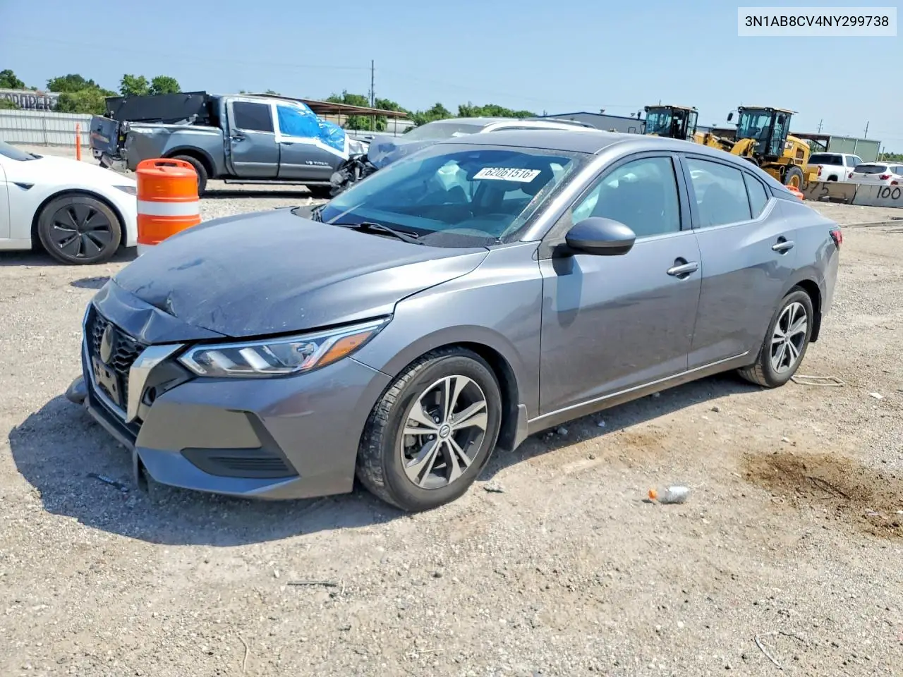 3N1AB8CV4NY299738 2022 Nissan Sentra Sv
