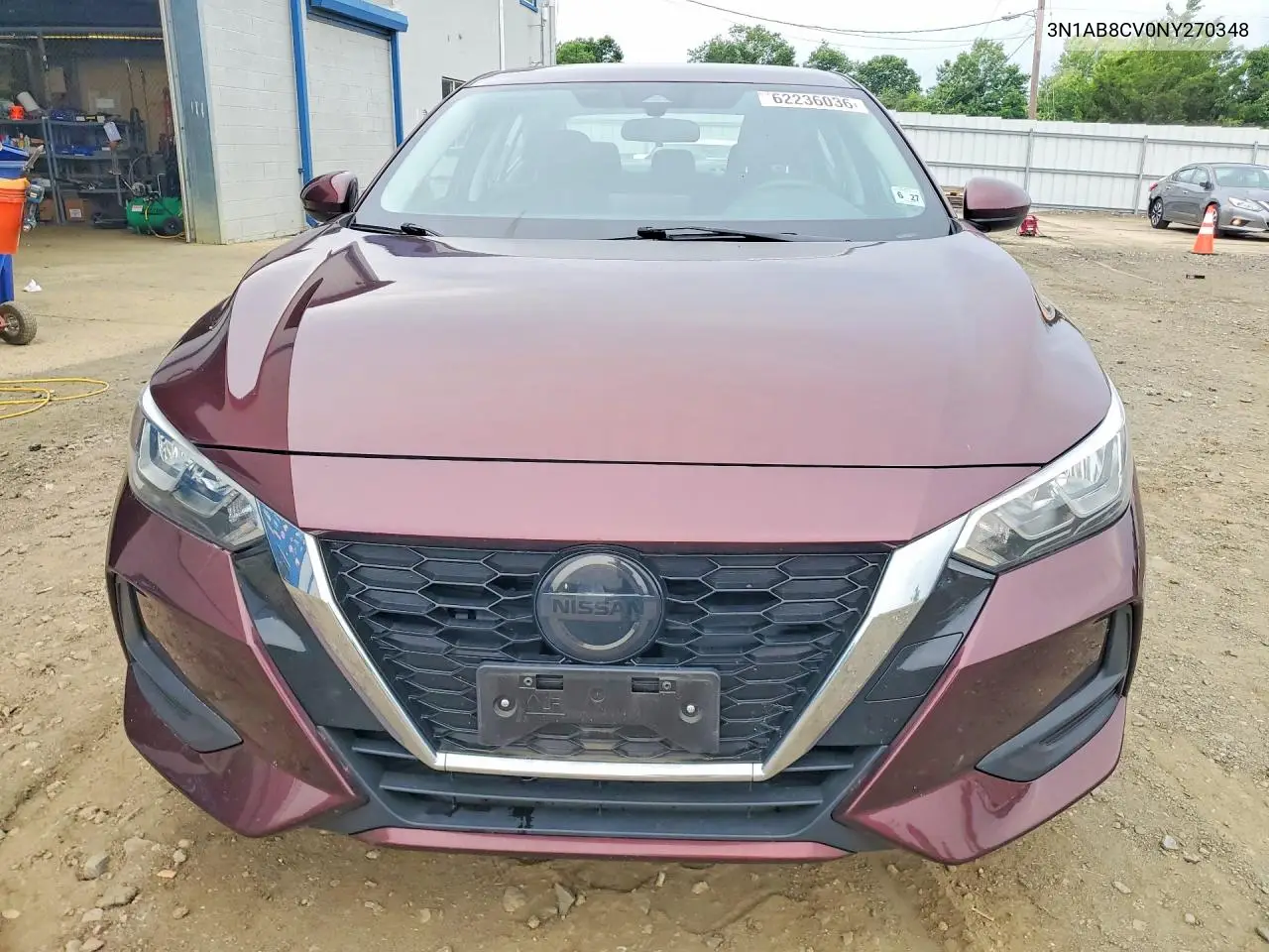 2022 Nissan Sentra Sv VIN: 3N1AB8CV0NY270348 Lot: 62236036
