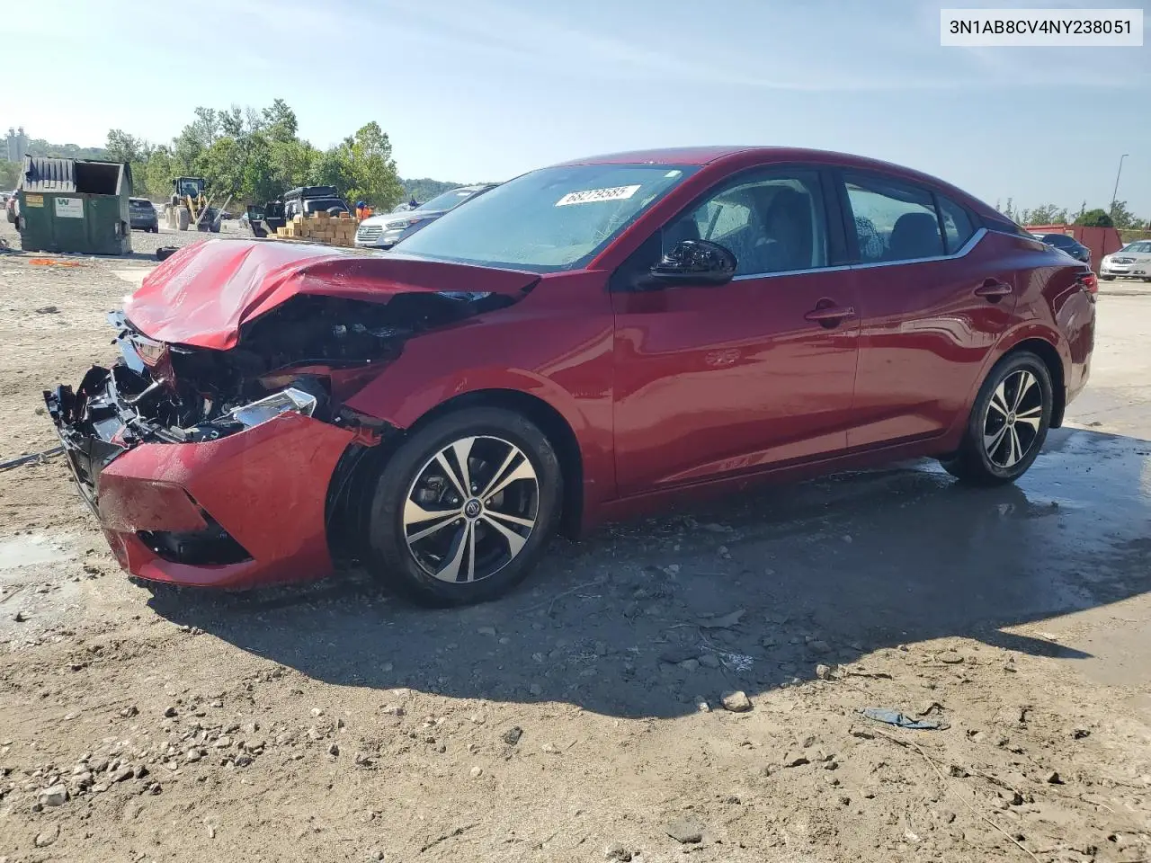 3N1AB8CV4NY238051 2022 Nissan Sentra Sv