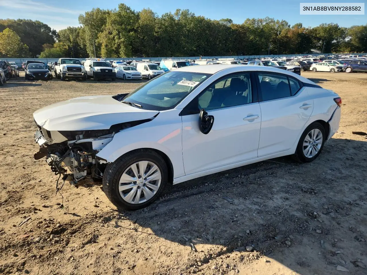 3N1AB8BV8NY288582 2022 Nissan Sentra S